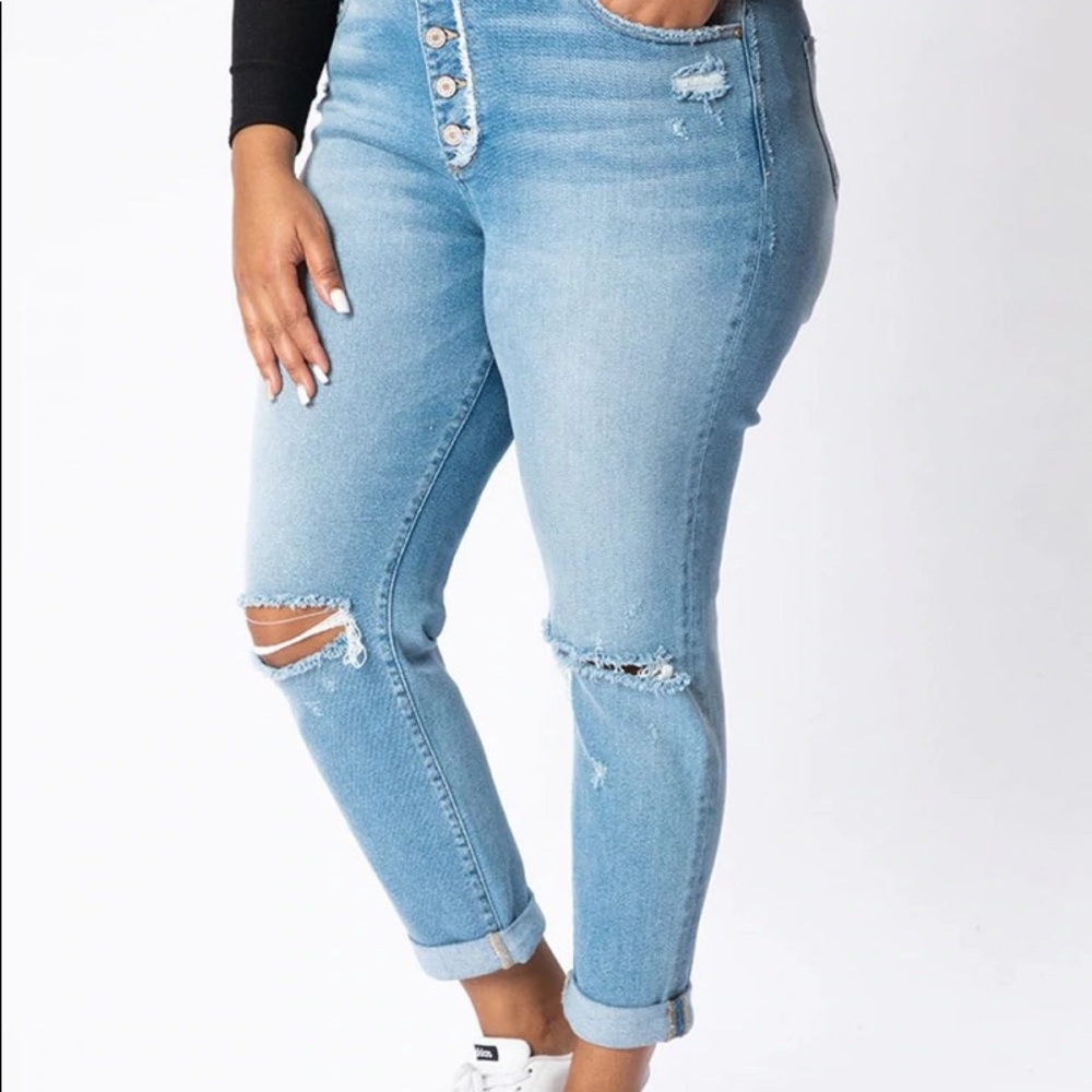 KanCan high rise cuffed mom jeans